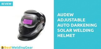 Audew Adjustable Auto Darkening Solar Welding Helmet