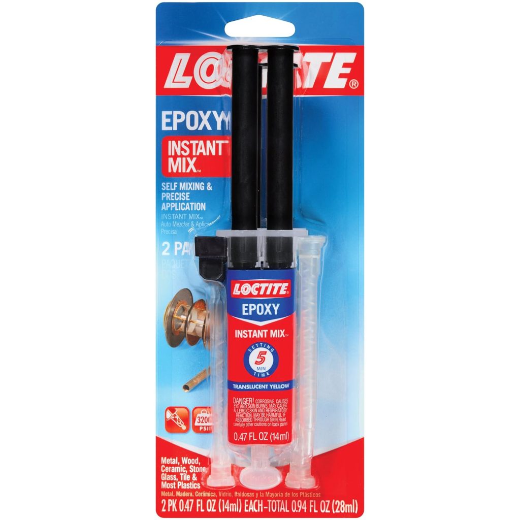 Loctite Epoxy Five Minute Instant Mix 0.47-Fluid Ounce Syringe, HC1060027 (1365868)