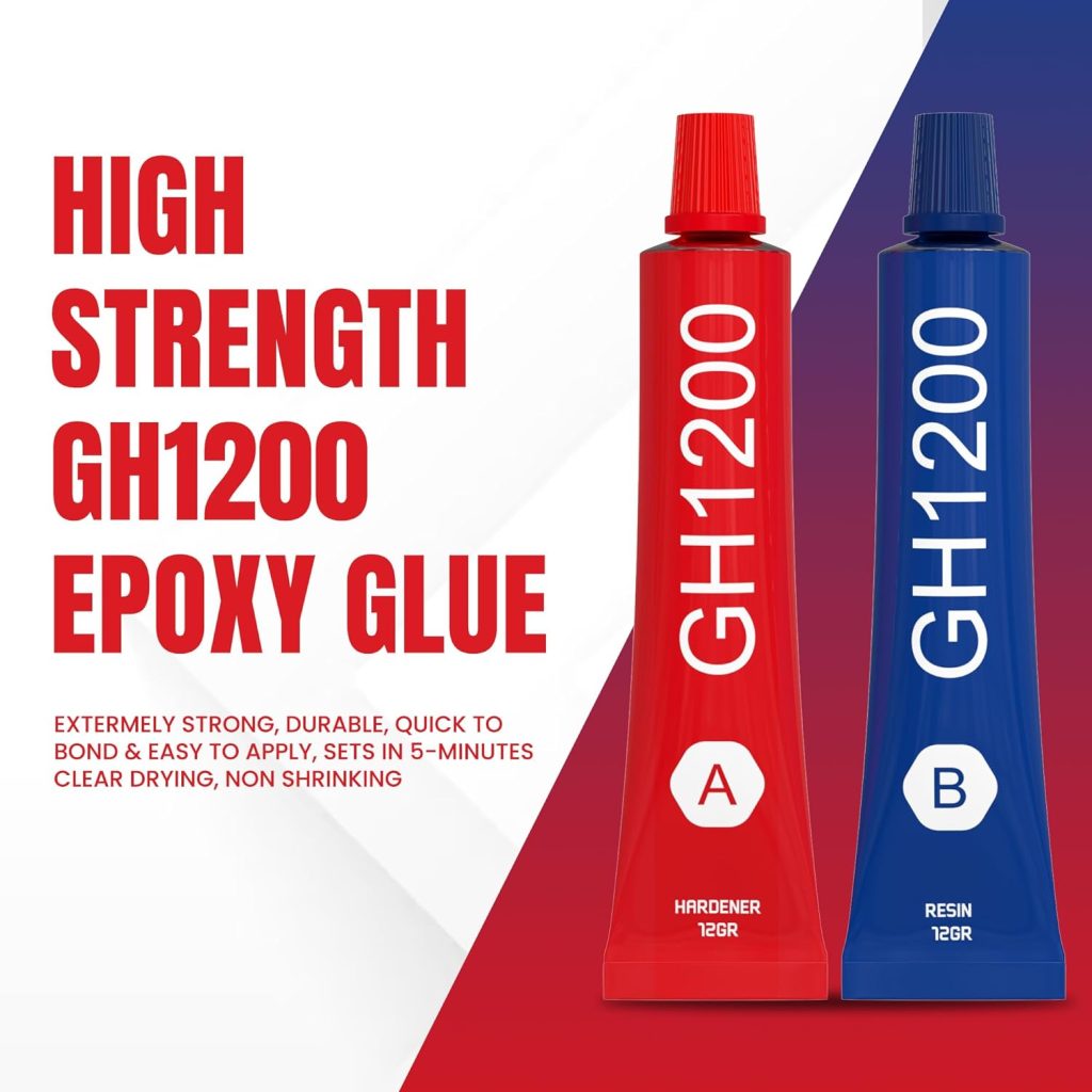 2 Part Epoxy Glue All Purpose. Cures Quick and Dries Strong. Easy Application, Super Strong and Long Lasting Plastic Epoxy for All Types of Repairing, Carpeting, Metal and Jewelry Works