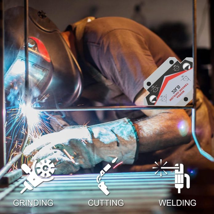 gutimore 25lb welding magnetpack of 4 heavy duty welding magents holder welding magnet arrow holder45 90 135 degree angl 3