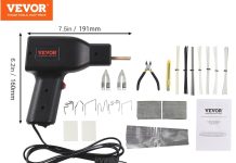 plastic welding kit 70150w dual power hot stapler plastic welder plastic car bumper repair kit with 600pcs 6 types stapl 4