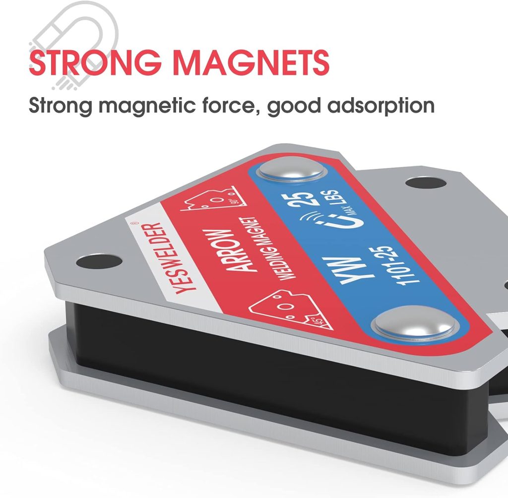 YESWELDER 25 LB  50LB Welding Magnet-4 Pieces of Magnetic Welding Holder 25 LBS /50 LBs Holding Power Welding Accessories